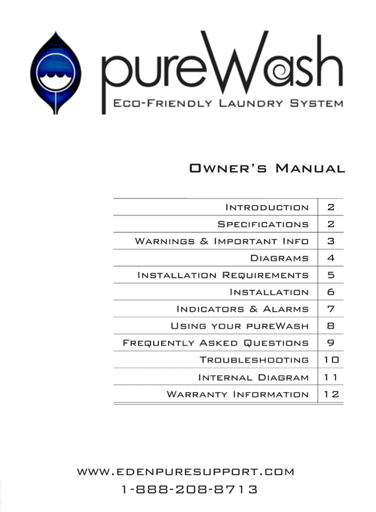 pureWash Manualzz