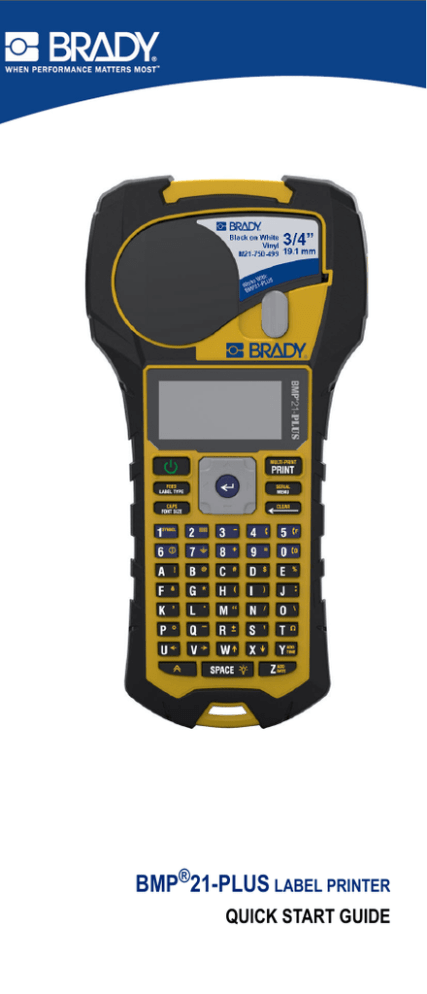 brady bmp21 plus insert labels