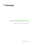 email protection TRITON Cloud Manager User Manual