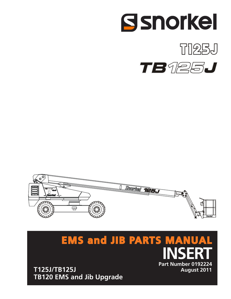 INSERT EMS and JIB PARTS MANUAL T125J/TB125J TB120 EMS and Jib Upgrade | manualzz.com