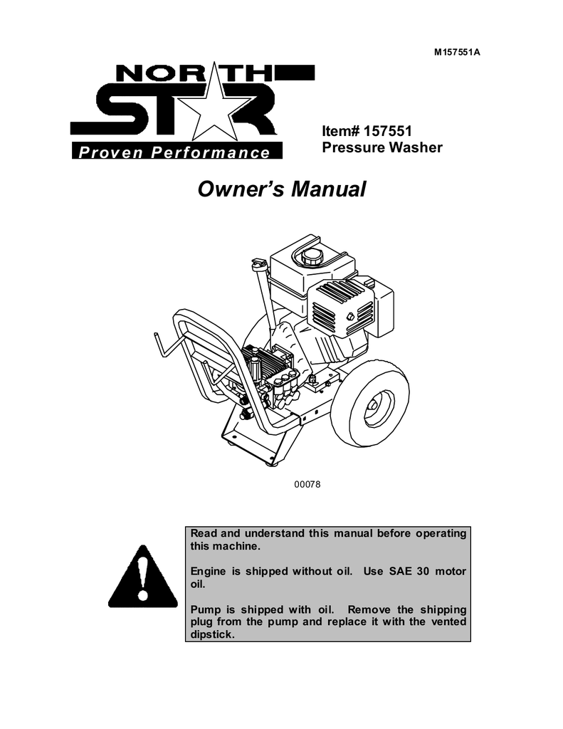 North Star 157551 Owner's Manual | Manualzz