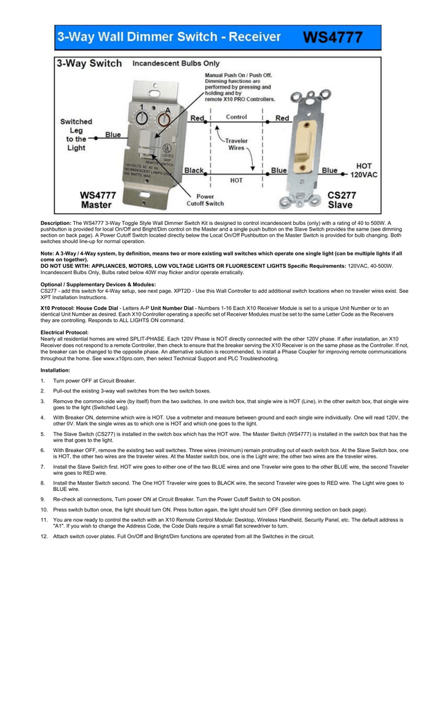 x10 wall switch wiring diagram - Wiring Diagram and Schematics