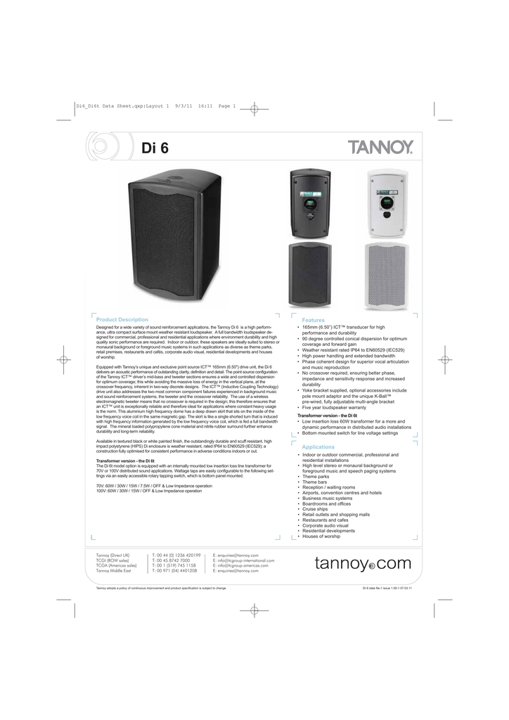 tannoy in wall