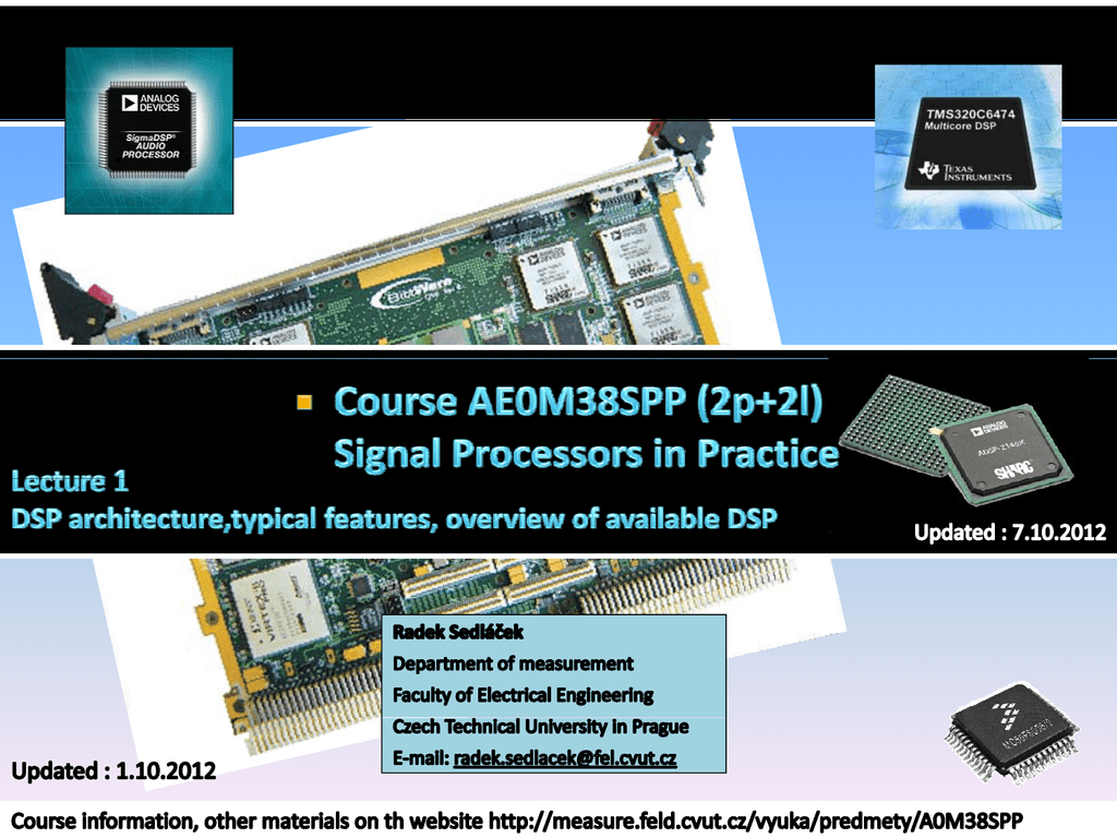 Basic Architecture Of Digital Signal Processors Dsp Main Features Typical Application In Practice Overview Of Leading Manualzz