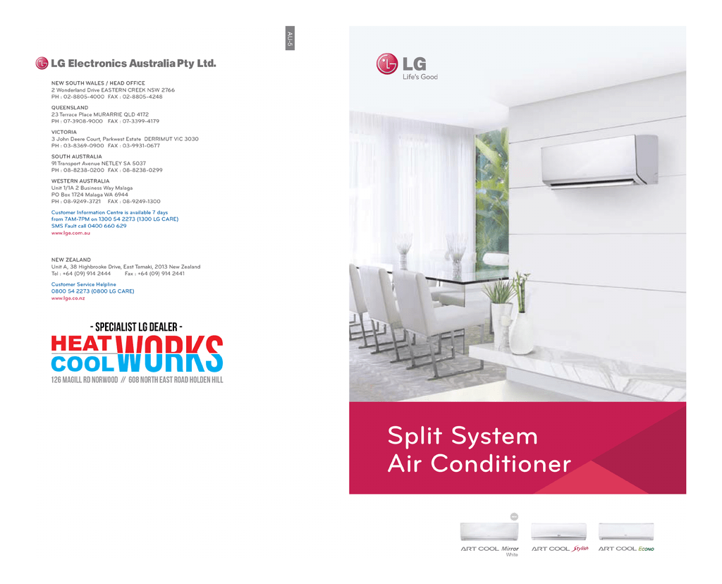 LG Split brochure Manualzz