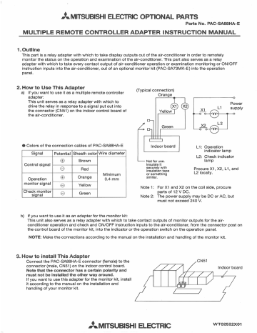 PAC-SA88HA-E | Manualzz