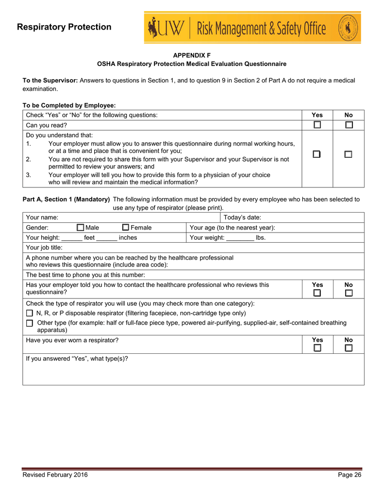 osha respiratory protection