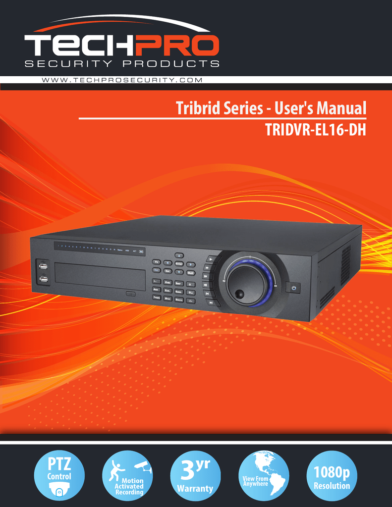 Manual TRIDVR EL16 DH Manualzz