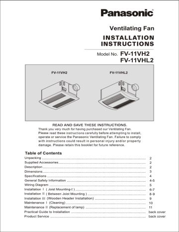 Panasonic Fv 11vhl2 Whisperwarm 0 7 Sone 110 Cfm White Bathroom Fan Installation Guide Manualzz Panasonic Fv 11vhl2 Whisperwarm 0 7, Panasonic Whisper Warm