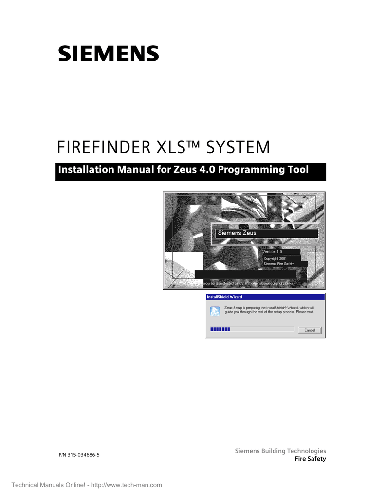 Siemens Firefinder Xls Zeus V4 0 Programming Tool Installation Manual Manualzz