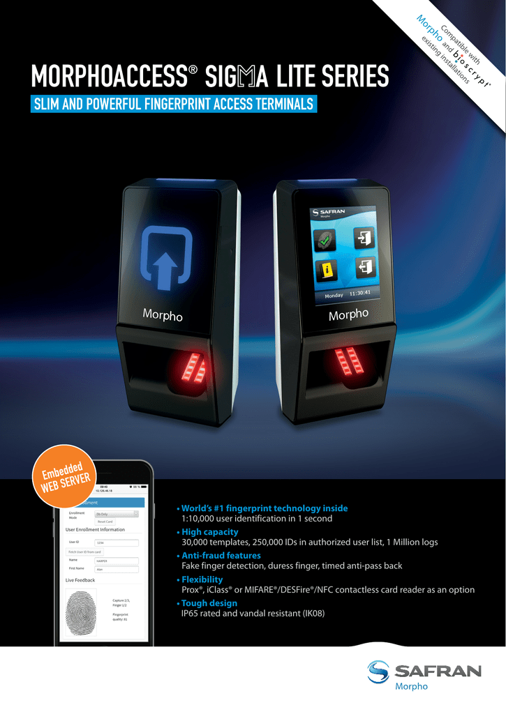 Morphoaccess Lite Series Slim And Powerful Fingerprint Access Terminals Manualzz Morphoaccess Lite Series Slim And Powerful Fingerprint Access Terminals Manualzz
