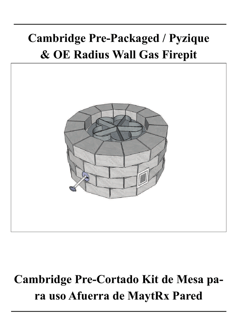 Olde English Round Fire Pit Natural Gas Kit Manualzz