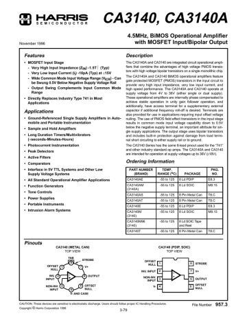 CA3140E | Manualzz