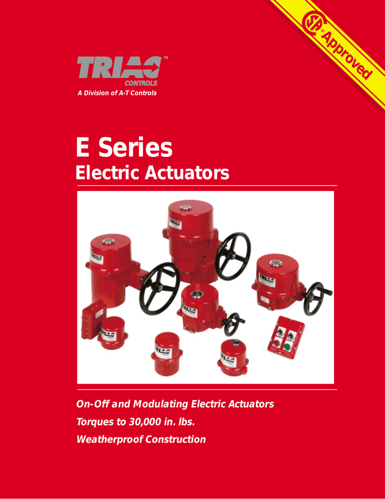 Triac Electric Actuators Manualzz