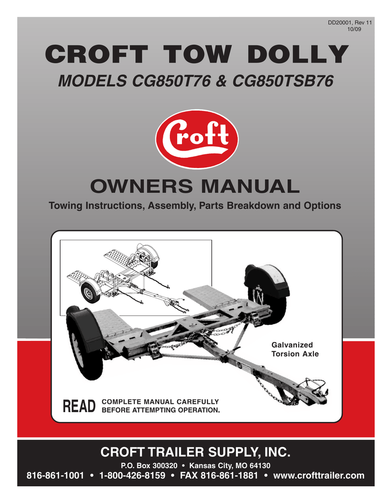 car dolly parts