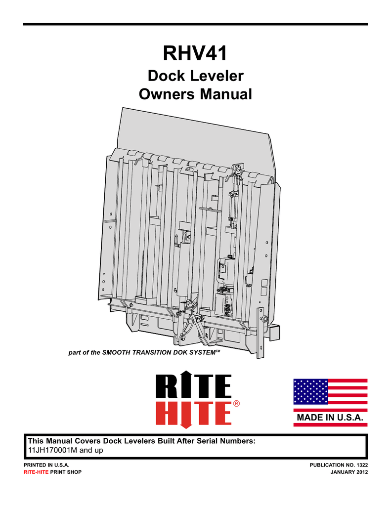 Rite Hite Dock Leveler Parts Manual