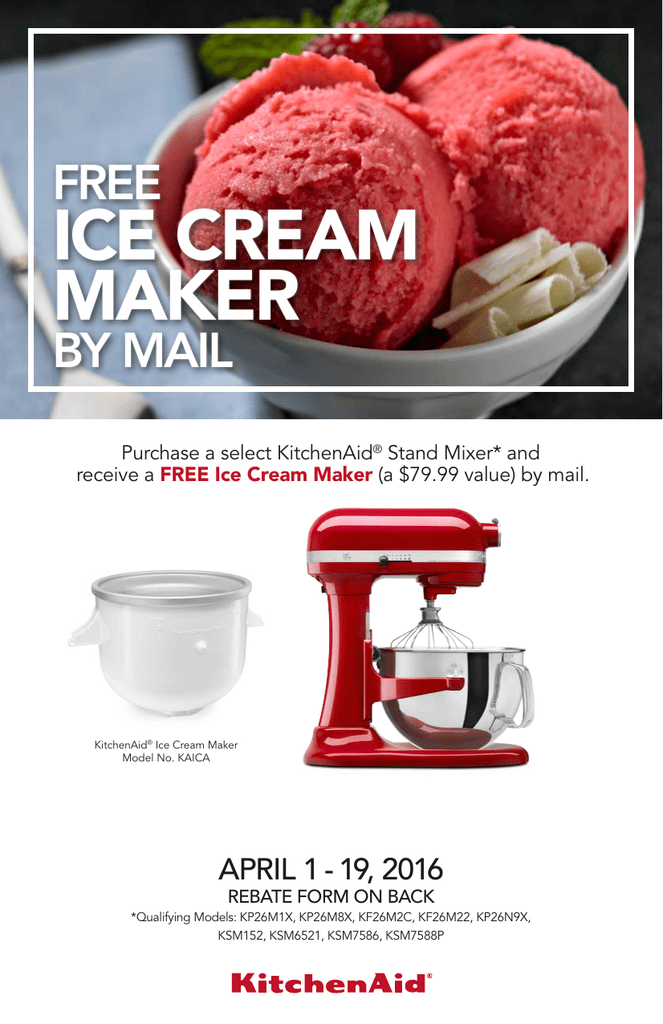 Kitchenaid Mixer 50 Rebate Form Besto Blog