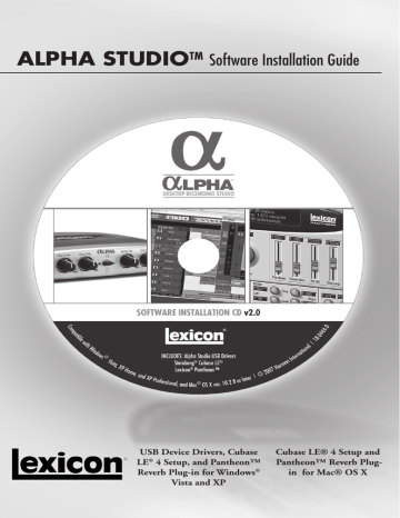lexicon alpha driver mac high sierra