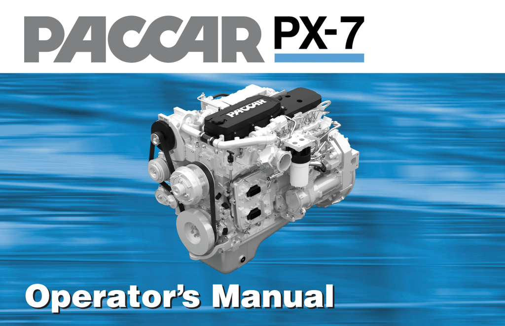 Paccar Engine Manuals Px Manualzz