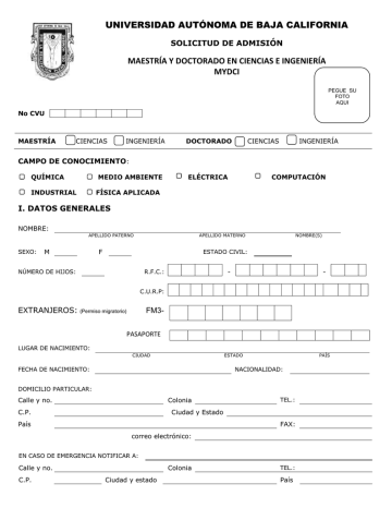 Formato De Solicitud De Admision Manualzz