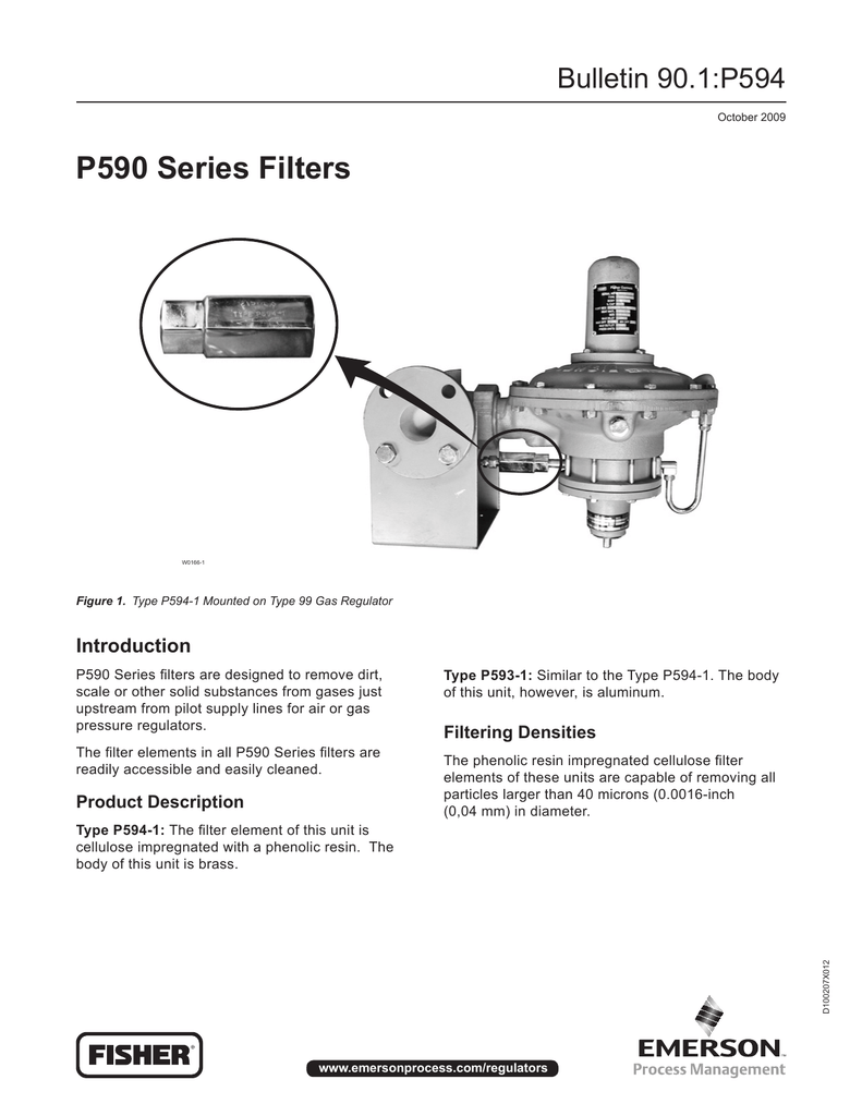 P590 Series Filters Bulletin 90.1:P594 Introduction | Manualzz