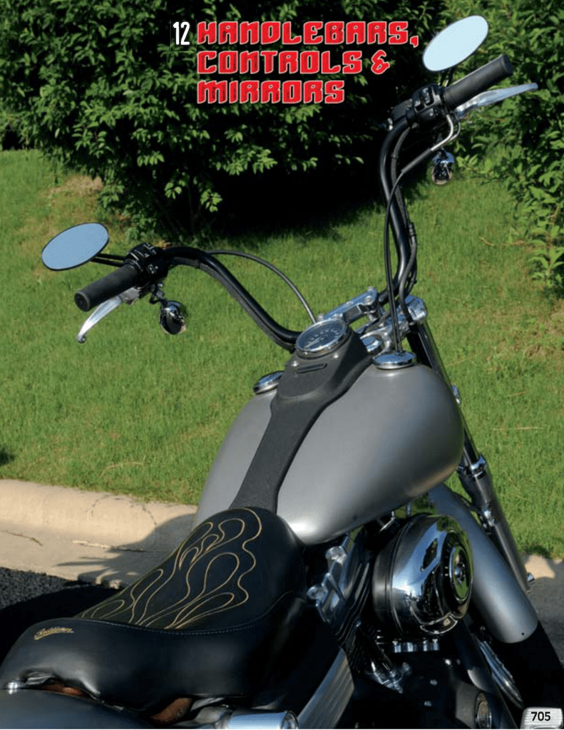 1" Diameter Chrome Broomstick Straight Handlebar Harley Custom Chopper Bobber