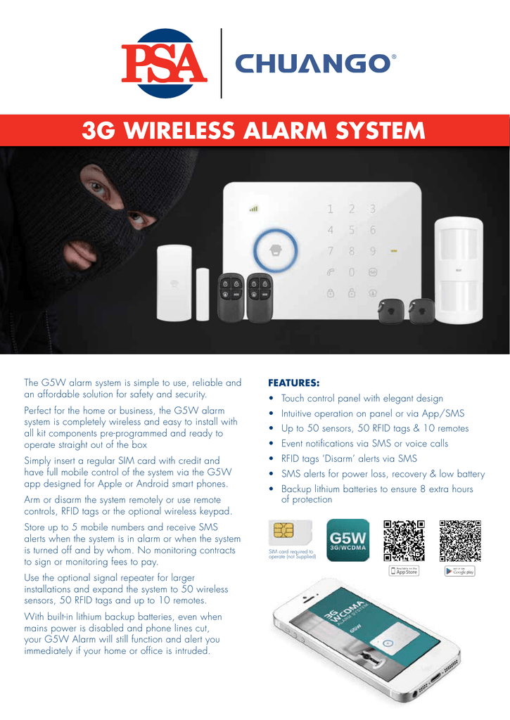Chuango g5 alarm manual pdf