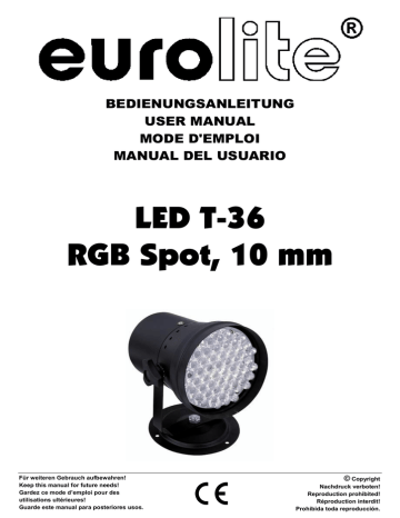 EuroLite LED T-36 User manual | Manualzz
