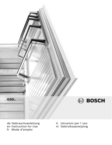Bosch Free-standing upright freezer Serie | 8 Instruction for Use | Manualzz