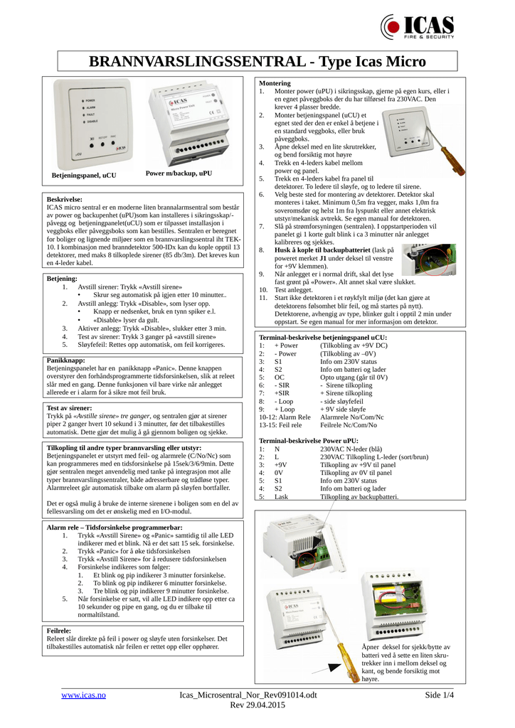 Tek10 brannvarsling bolig