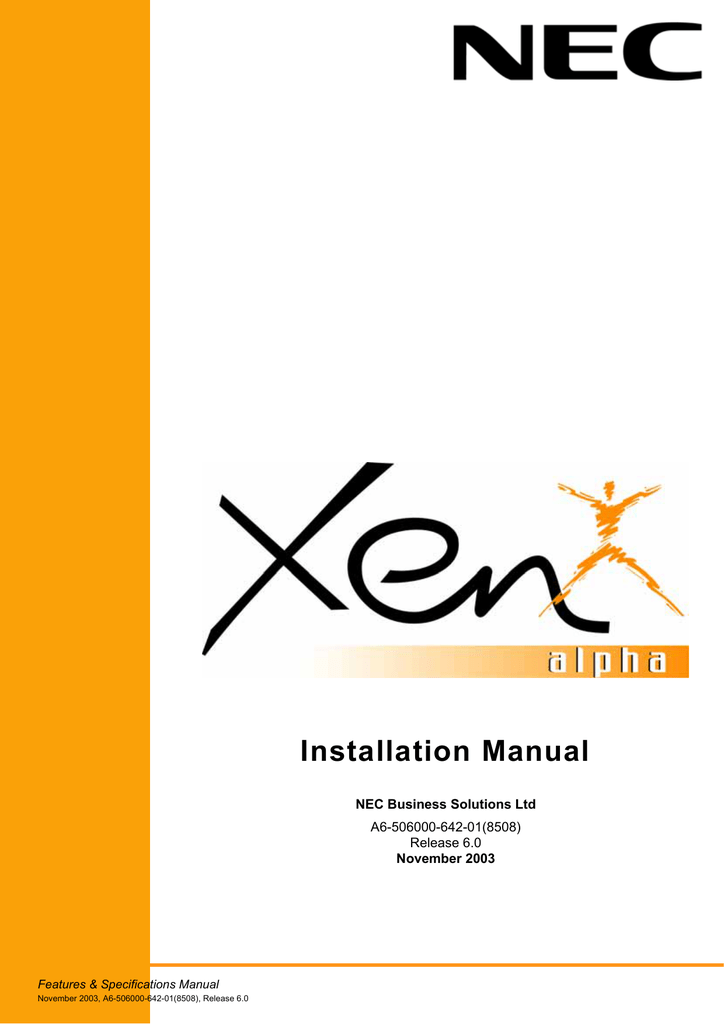 Nec Phone User Manual Etw-16-1 Nec Phone User Manual Etw-16-1