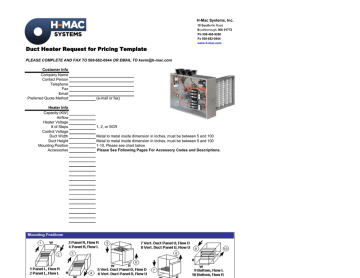 Electric Duct Heater Template Manualzz