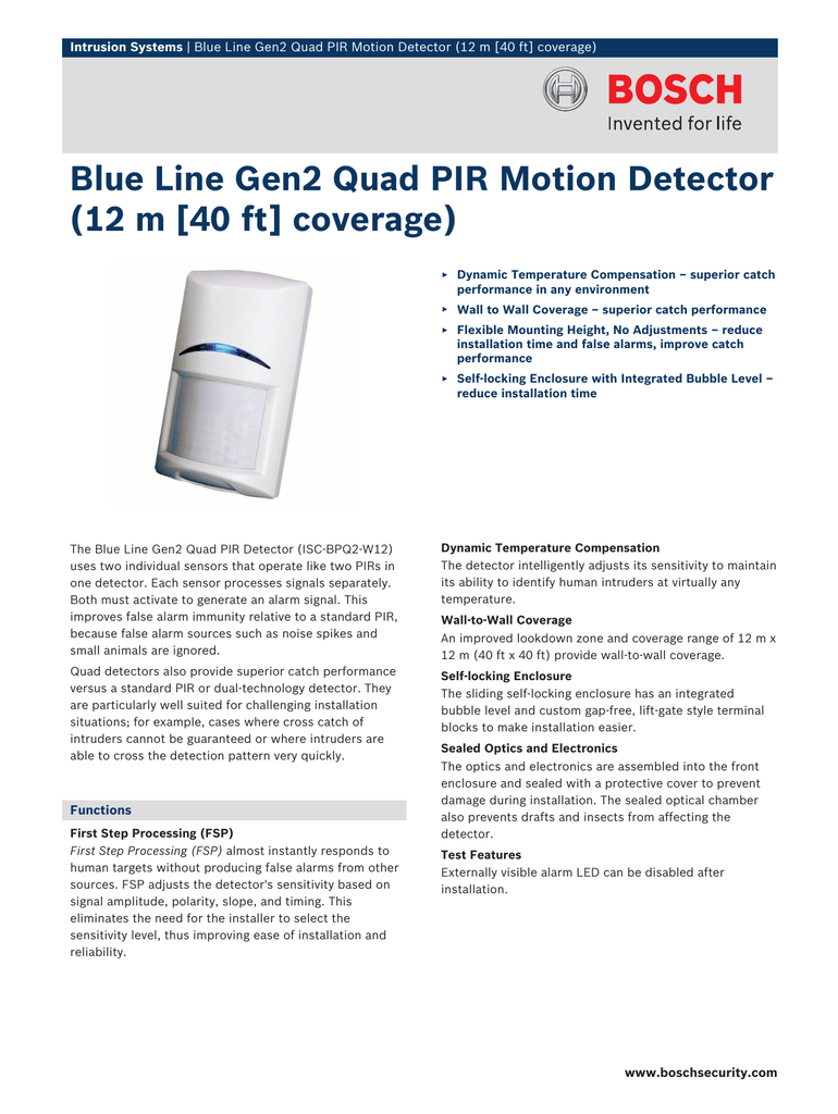 Isc Bpq2 W12 Quad Gen2 Blueline Manualzz