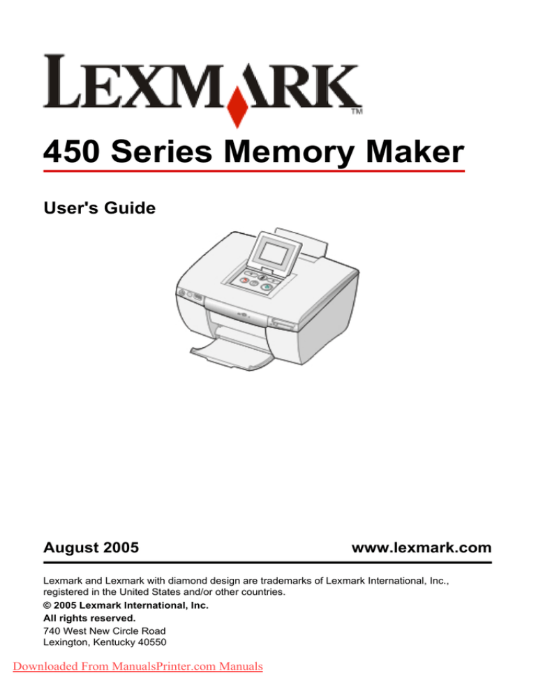 lexmark p450 ink