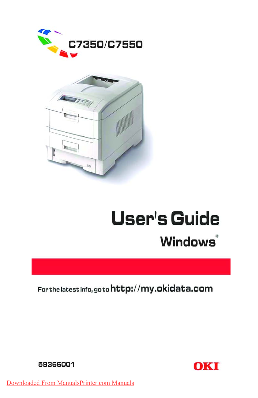 OKI C7350DN User Guide Network Printer Status Utility