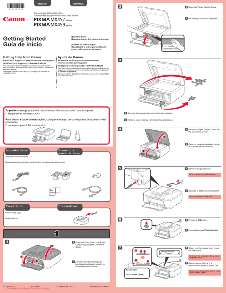 canon printer mx452 wireless setup