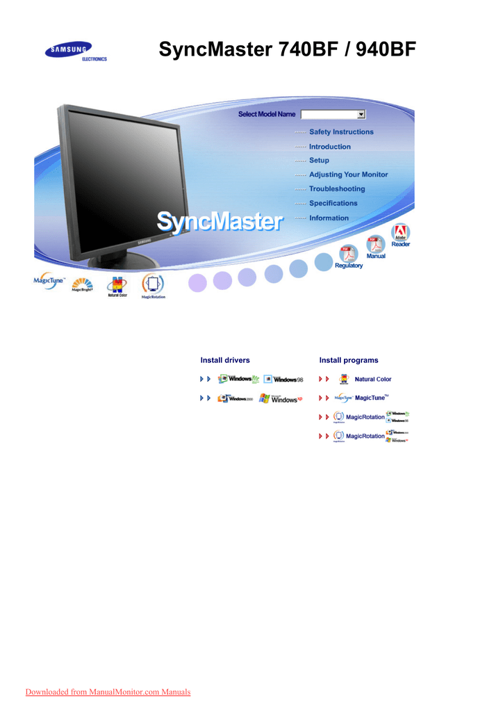 samsung syncmaster 226bw driver download