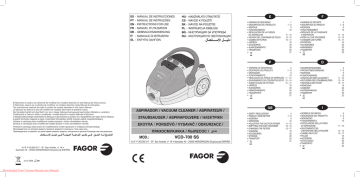 Fagor VCE-700SS Vacuum Cleaner User manual | Manualzz