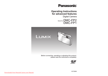 Panasonic Lumix DMC-FP1 Camera User Guide | Manualzz