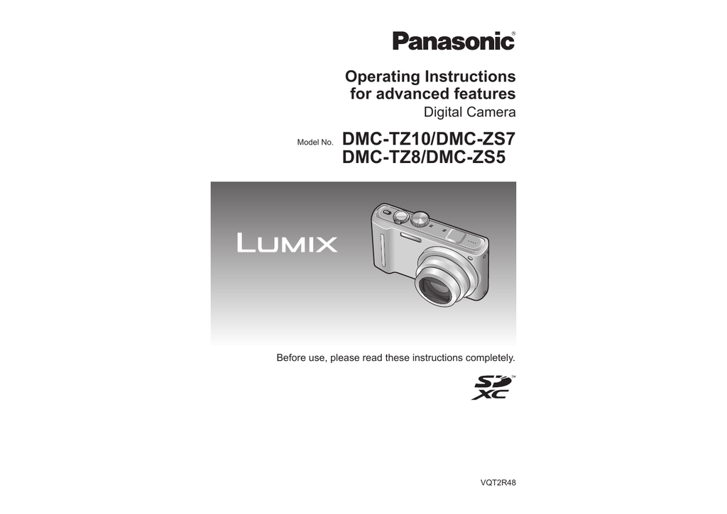 Panasonic LUMIX DMC-ZS7 Camera User Guide | Manualzz