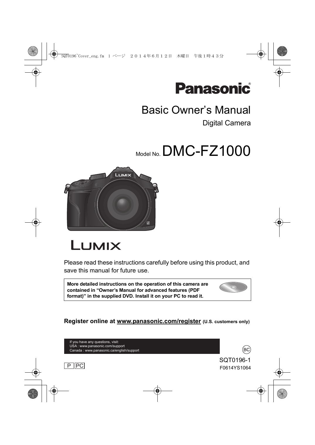 Panasonic LUMIX FZ1000 Camera User Guide Manualzz