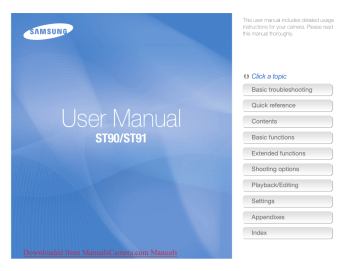 Samsung ST90 Camera User Guide | Manualzz
