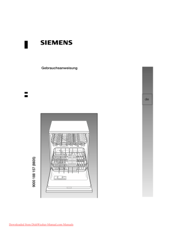Siemens SE 64M358 Dishwasher User Guide | Manualzz