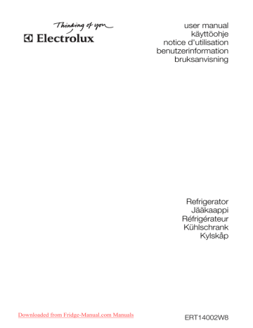 Electrolux ERT 14002 W User Guide | Manualzz