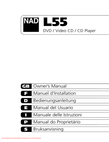NAD L55 User Guide Manual Operating Instruction Pdf | Manualzz