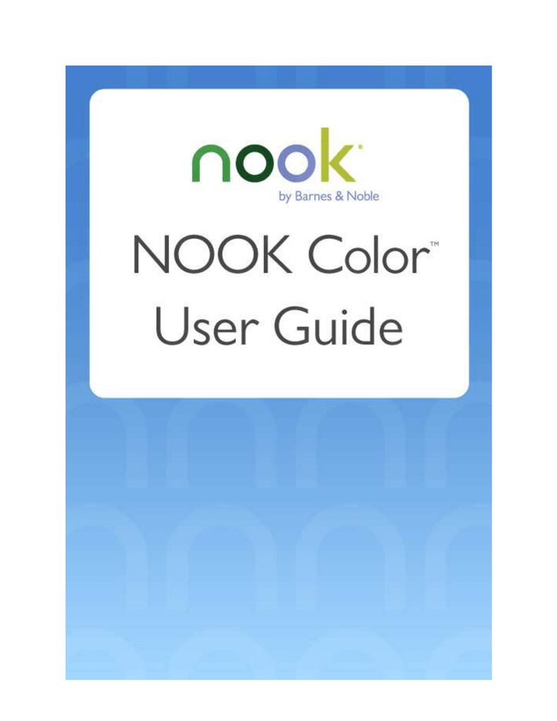 datasheet for NOOK Color by Nook Manualzz