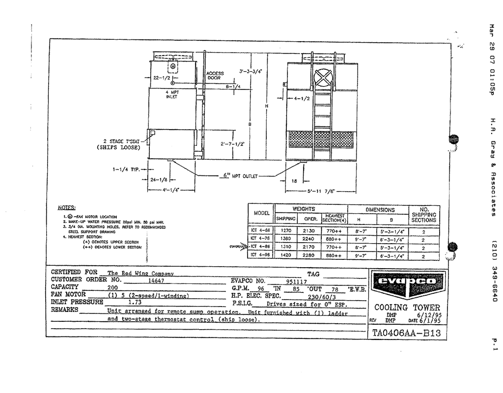 Evapco Cooling Tower Manual