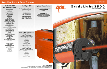 the AGL 2500 Pipe Laser Brochure Manualzz