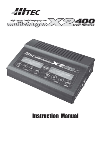 Hitec X2 400 (HSCHARGERX2 | Manualzz
