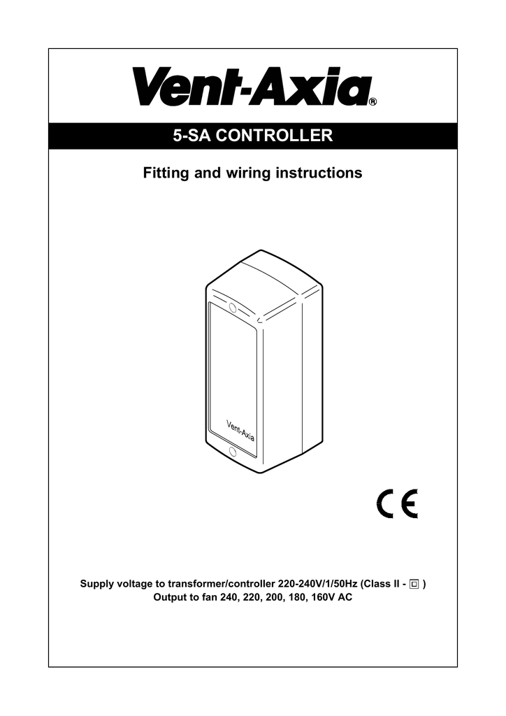 5 Sa Controller Fitting And Wiring Instructions Manualzz